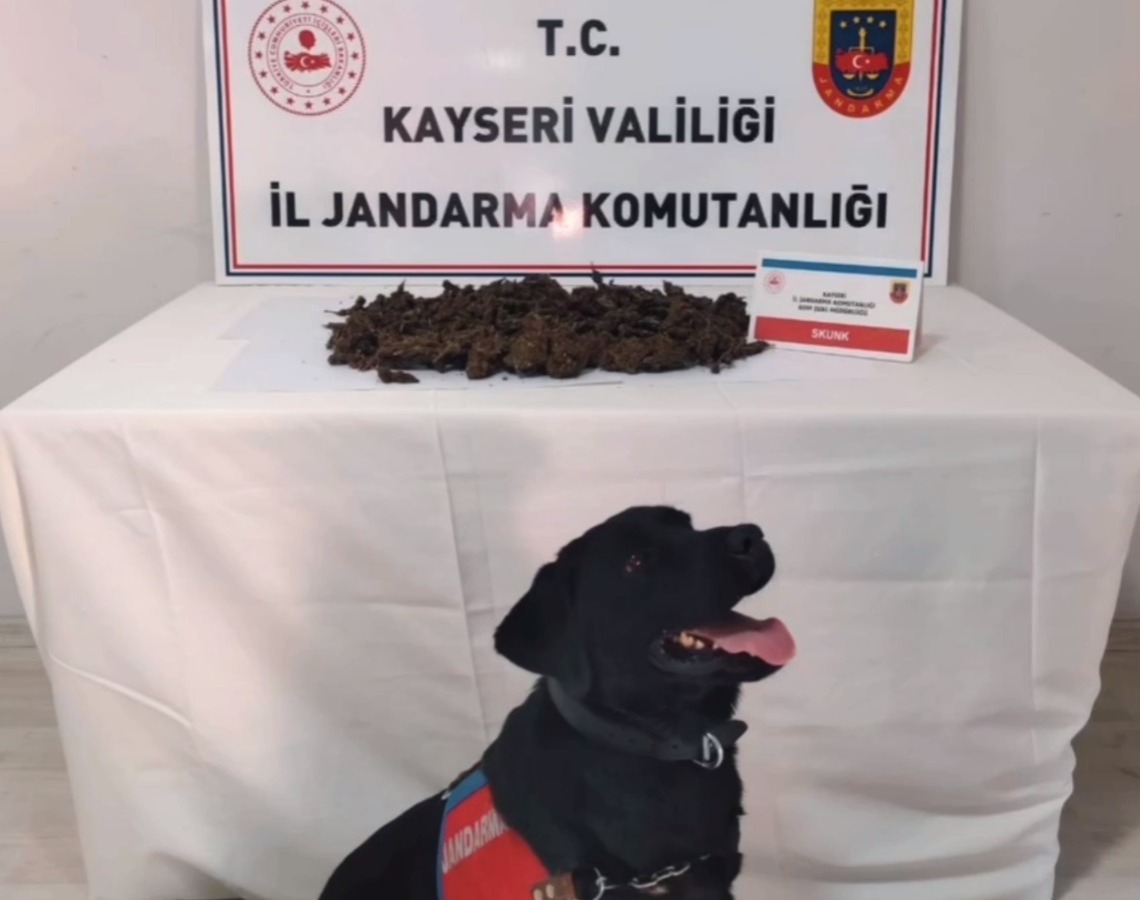 1 kilo 450 gram uyuşturucu madde ele geçirildi